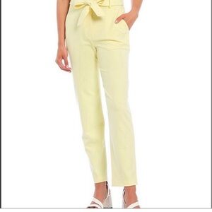 NWOT Easter yellow paper bag high waisted slacks